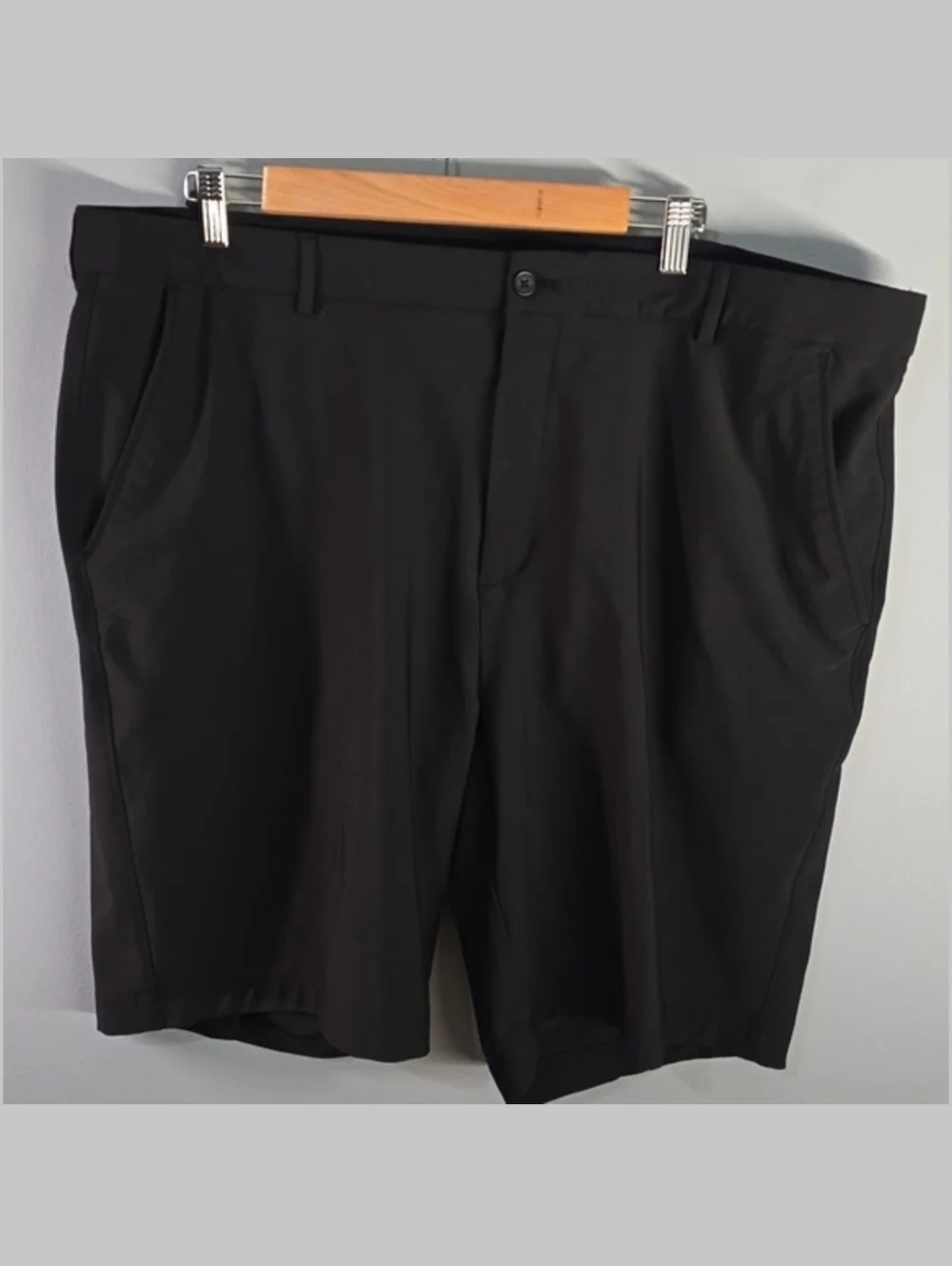 Greg Norman Black Golf Pants Flat Front Men's Size 42 Black
